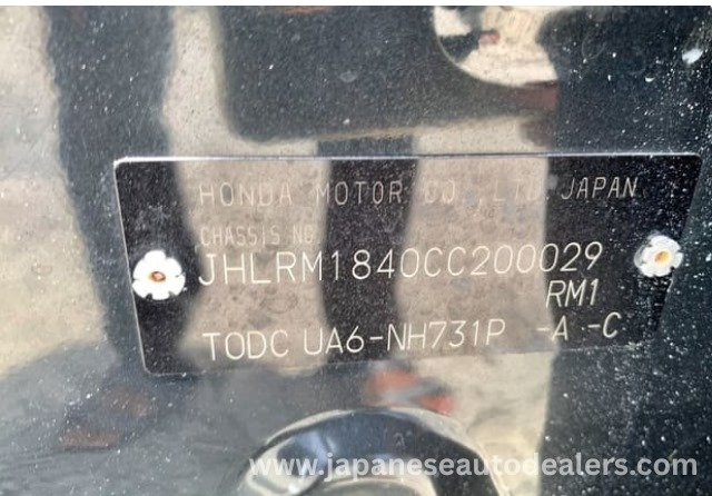 
								2012 HONDA CR-V 2.0L full									